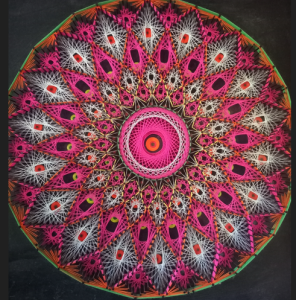 Giant Dot Art String Mural