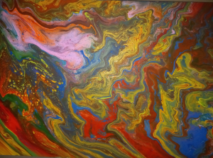 Marbled landscape
