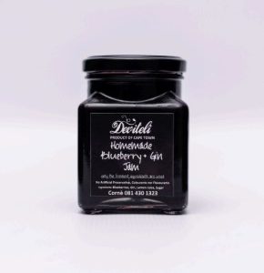 Blueberry gin jam